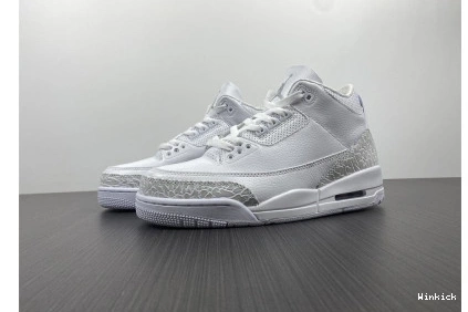 PS 429487-111 AIR WHITE' 3 RETRO 'TRIPLE JORDAN 0818